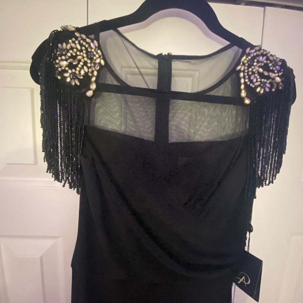 Adrianna Papell Draped Jersey Jumpsuit - Picture 6 of 7
